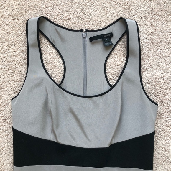 JayGodfrey Silver & Black Racerback Dress - Picture 2 of 5